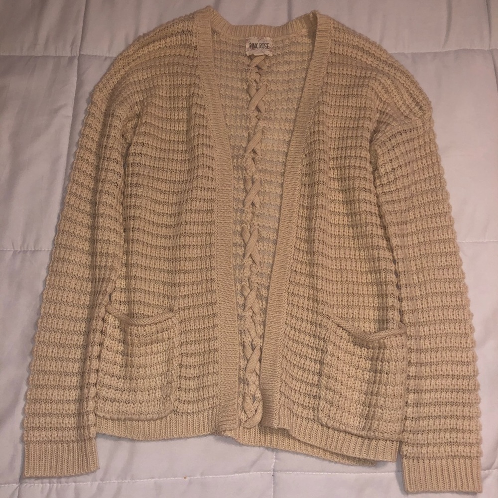 Ivory Knit Cardigan